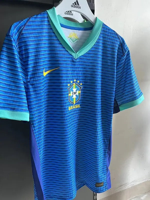 Brazil Away Player Version Soccer 24-25