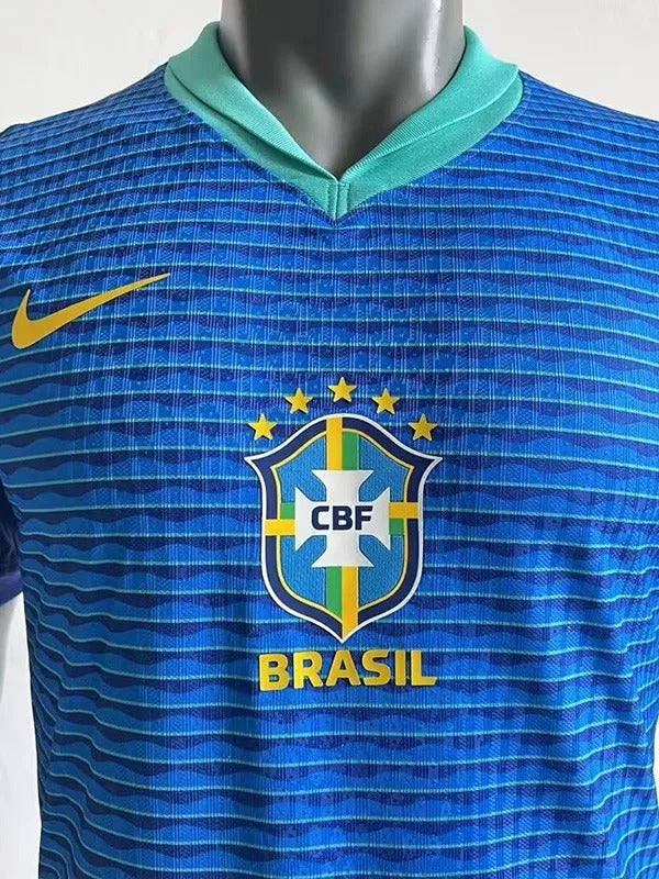 Brazil Away Player Version Soccer 24-25