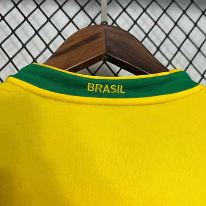 Brazil Home Retro Soccer 2006