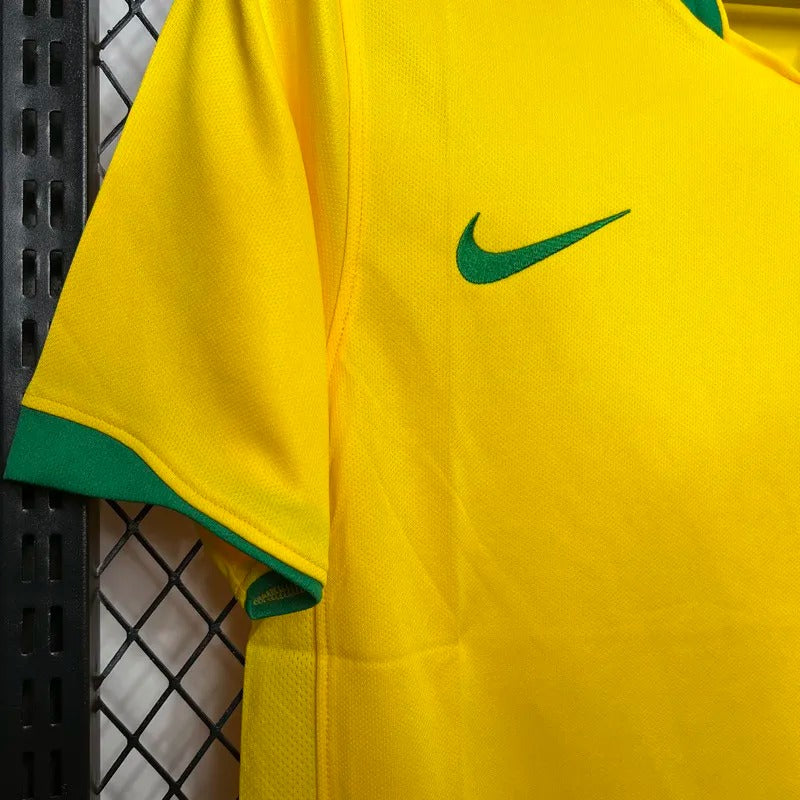 Brazil Home Retro Soccer 2006