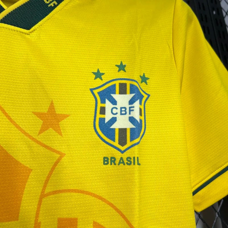 Brazil Home Yellow Retro Soccer 1993-1994