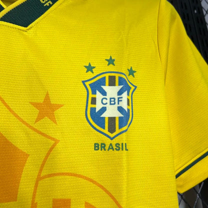 Brazil Home Yellow Retro Soccer 1993-1994