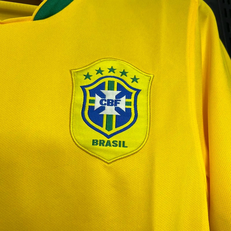 Brazil Home Retro Soccer 2006