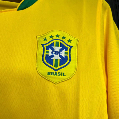 Brazil Home Retro Soccer 2006