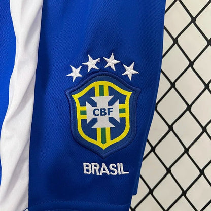 Brazil Home Kids Retro Soccer 1998