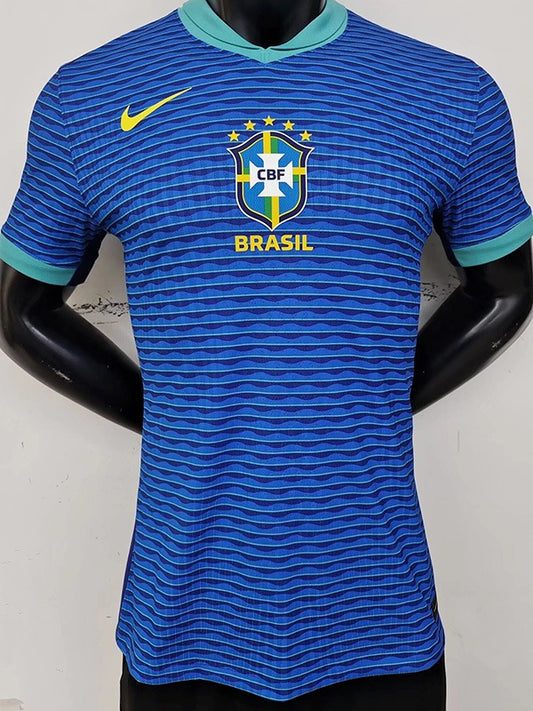 Brazil Away Player Version Soccer 24-25