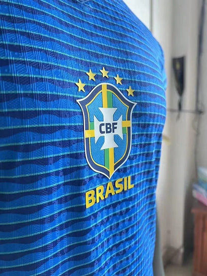 Brazil Away Player Version Soccer 24-25