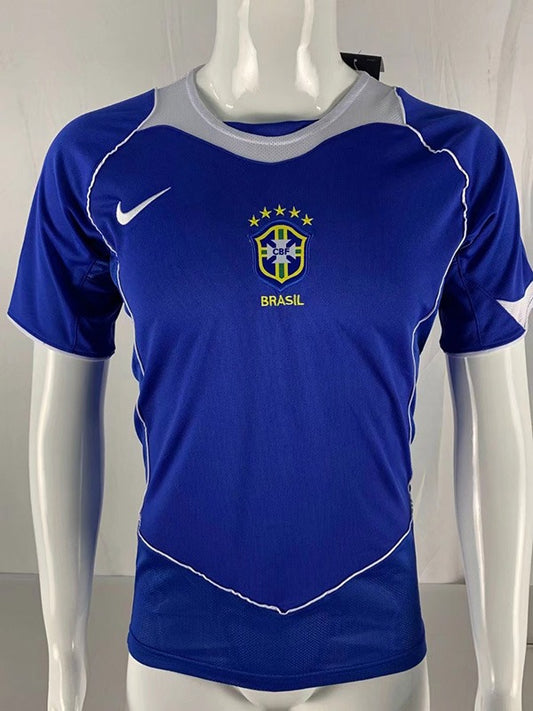 Brazil Away Retro Soccer 2004