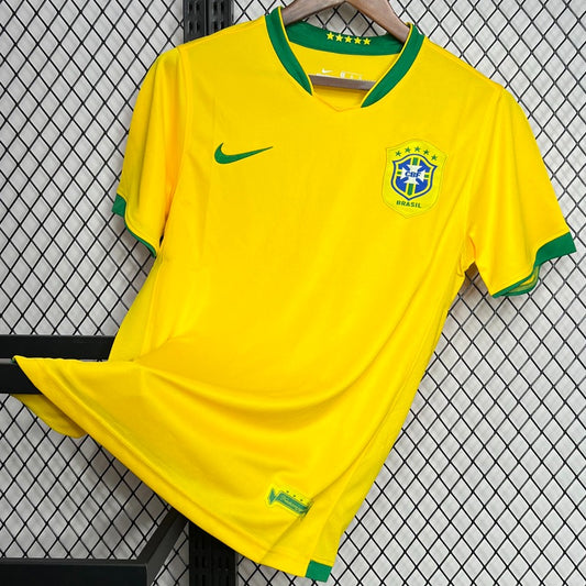 Brazil Home Retro Soccer 2006