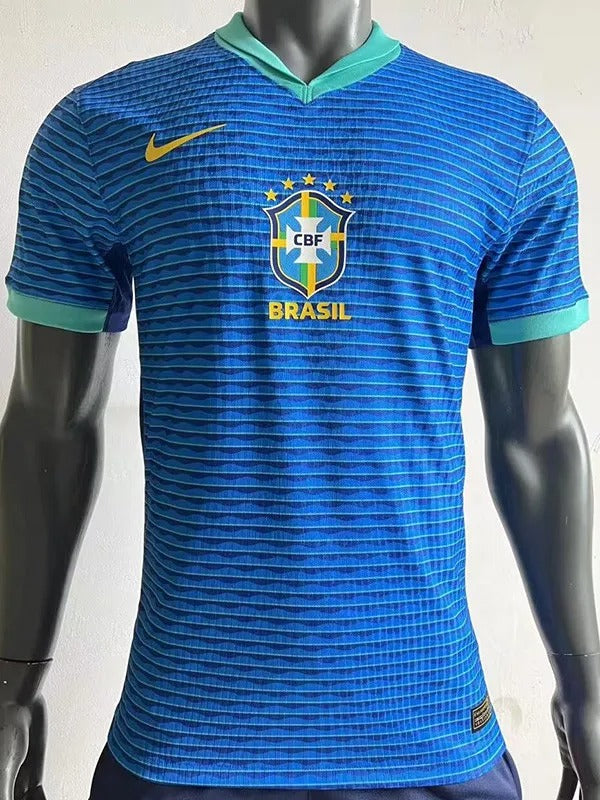 Brazil Away Player Version Soccer 24-25