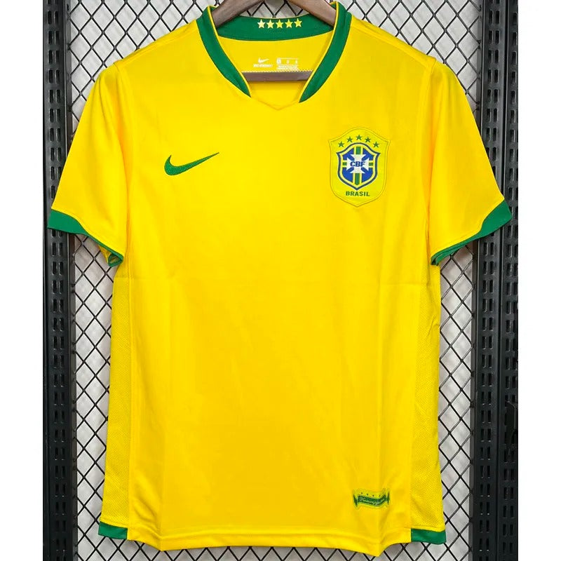 Brazil Home Retro Soccer 2006