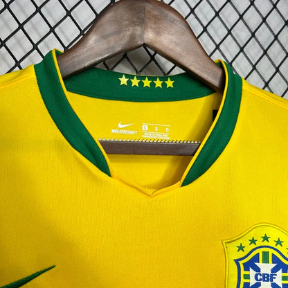 Brazil Home Retro Soccer 2006