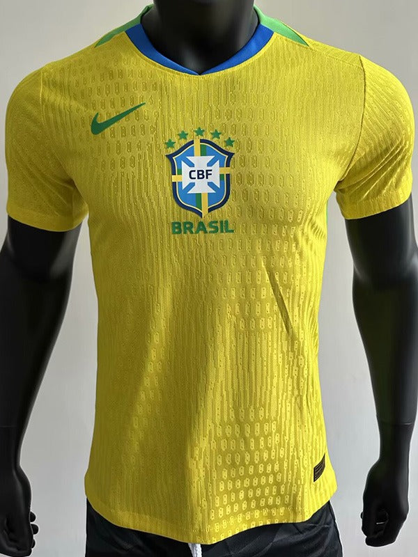 Brazil Home Player Version Soccer 25-26