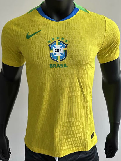 Brazil Home Player Version Soccer 25-26